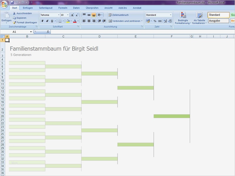 Vorlage Stammbaum Angenehm Stammbaum Stammbaum In Excel Erstellen Eine Anleitung