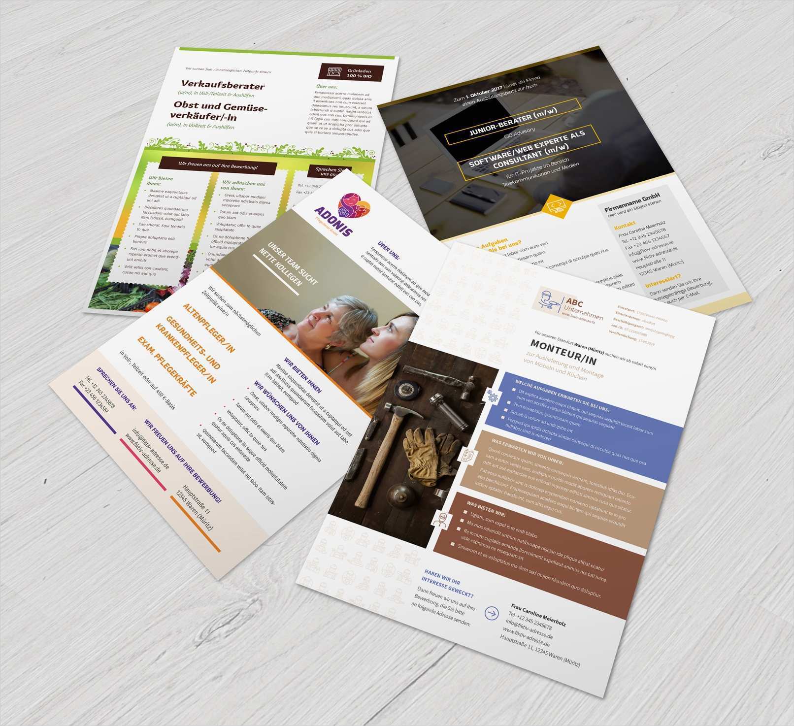 Vorlage Stellenanzeige Angenehm Vorlagen Für Stellenanzeigen Und Inserate