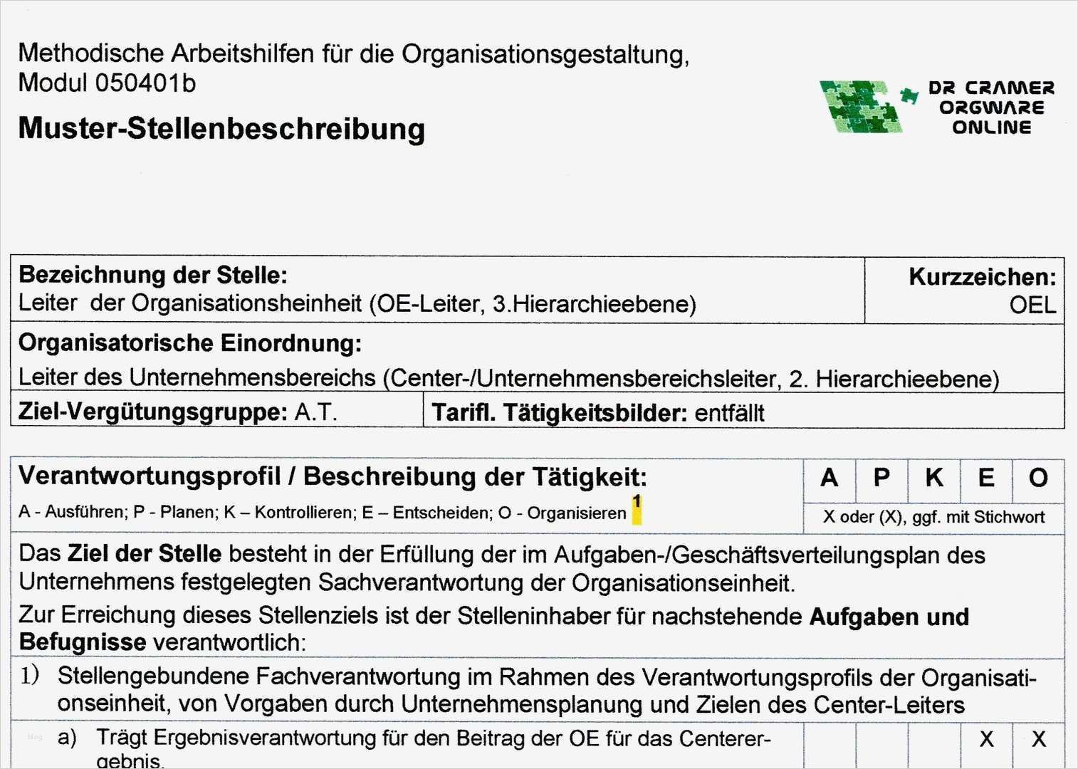 Vorlage Stellenbeschreibung Erstaunlich Stellenbeschreibung Führungskraft 3 Ebene