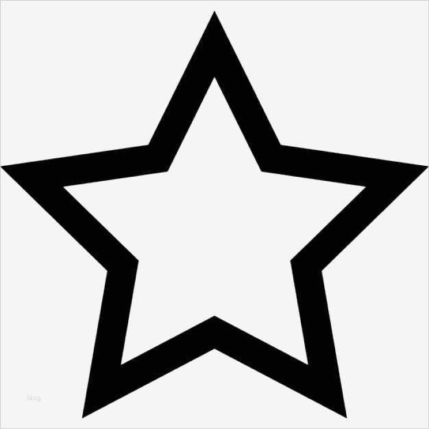 Vorlage Stern Schön Fünf Stern Umriss