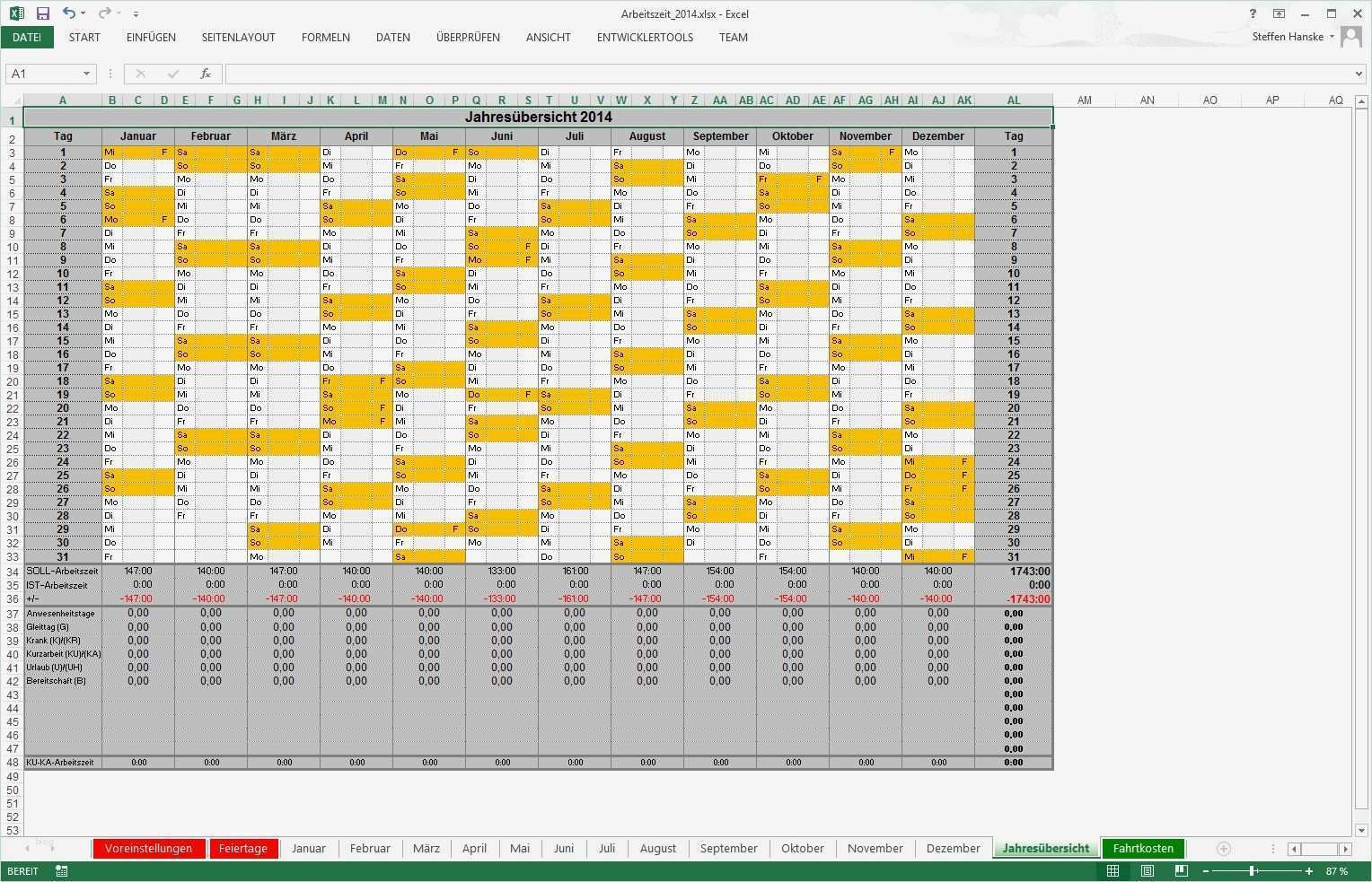 Vorlage Steuererklärung 2017 Inspiration Arbeitszeiterfassung In Excel Libre Fice Und Open Fice