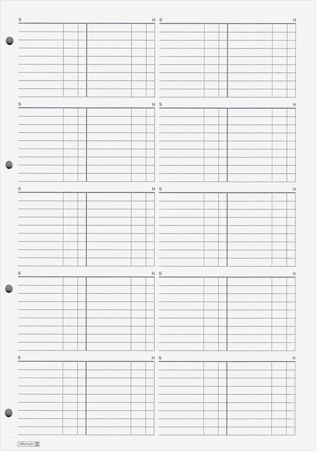 Vorlage T Konten Excel Wunderbar T Kontenblock Brunnen 25 Blatt A4 80g Amazon De