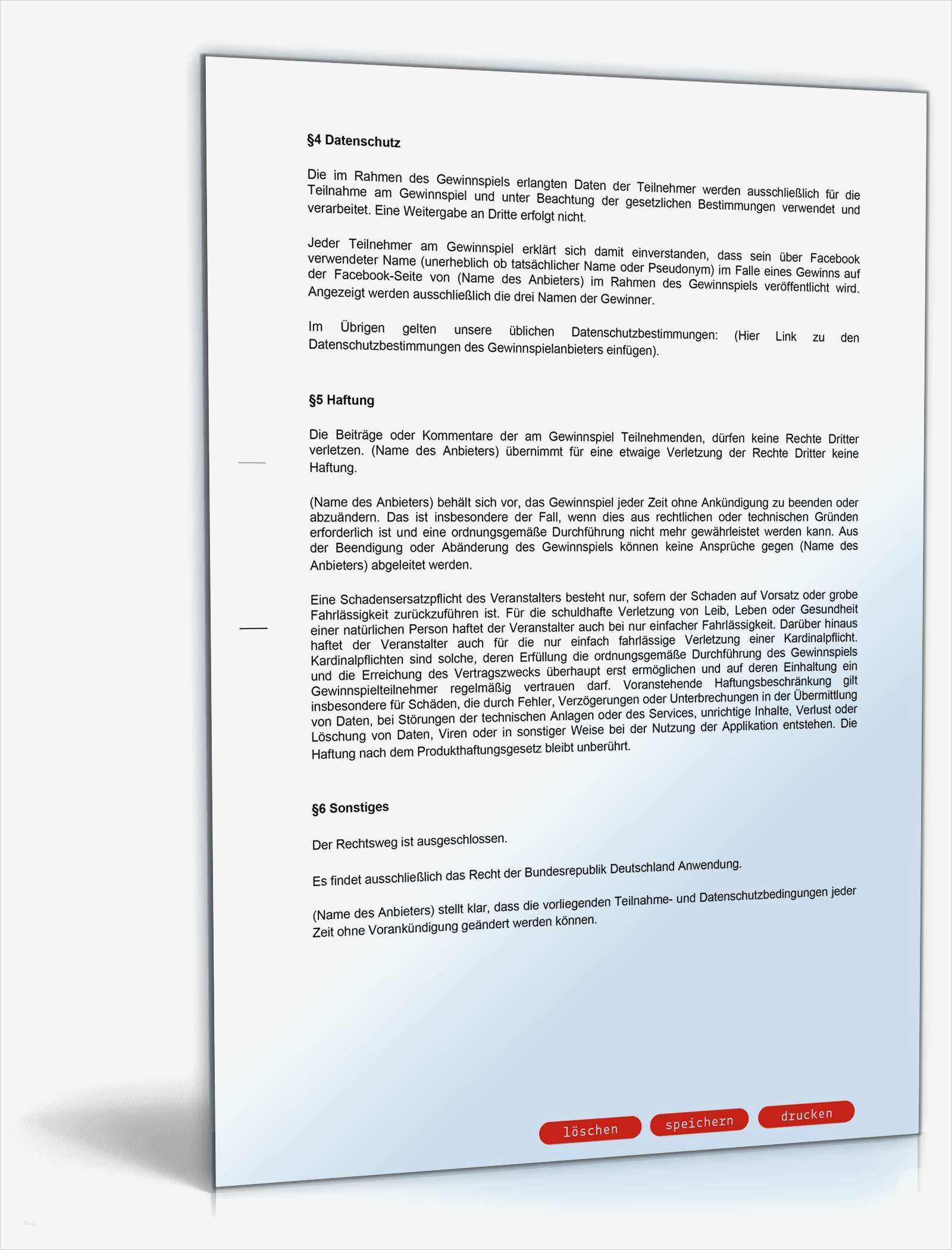 Vorlage Teilnahmebedingungen Gewinnspiel Facebook Cool Teilnahmebedingungen Gewinnspiel Muster En