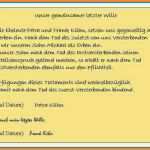 Vorlage Testament Word Süß 12 Vorlage Berliner Testament