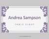 Vorlage Tischkarten Süß Hochzeit Tischkarten Vorlage Gefaltet Lila Damast