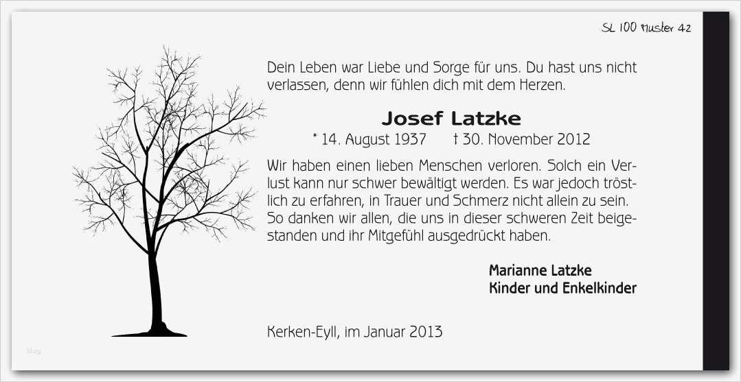 Vorlage Traueranzeige Word Angenehm Preview