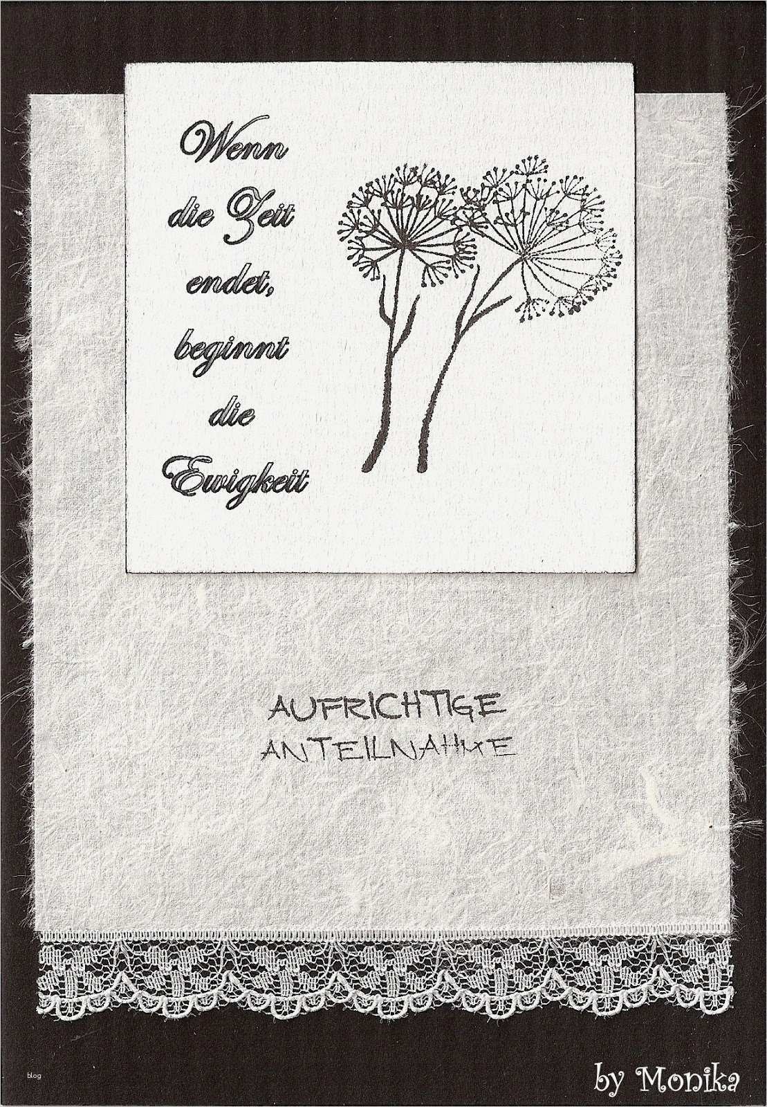 Vorlage Trauerkarte Elegant Chrüsimüsi Trauerkarten