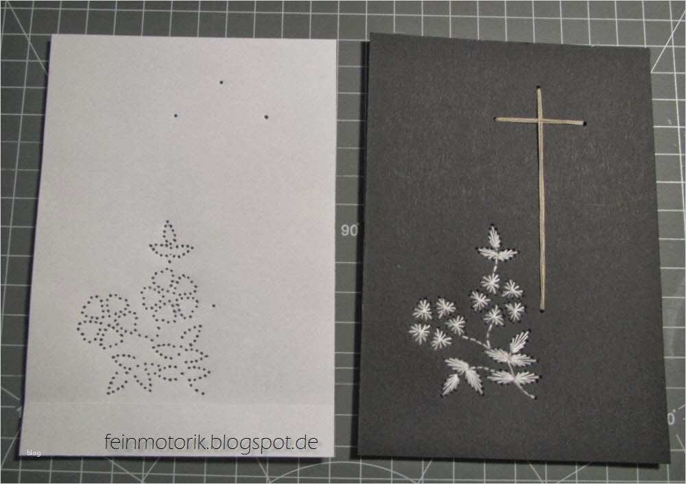 Vorlage Trauerkarte Fabelhaft Trauerkarten Mit Fadengrafik Erstellt