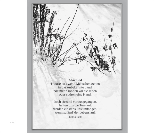 Vorlage Trauerkarte Hübsch Abschiedskarte Für Einen Geliebten Menschen Grusskarten
