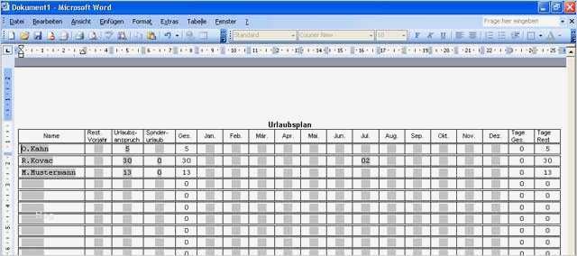 Vorlage Urlaubsplanung Luxus Urlaubsplaner Für Word Download Chip