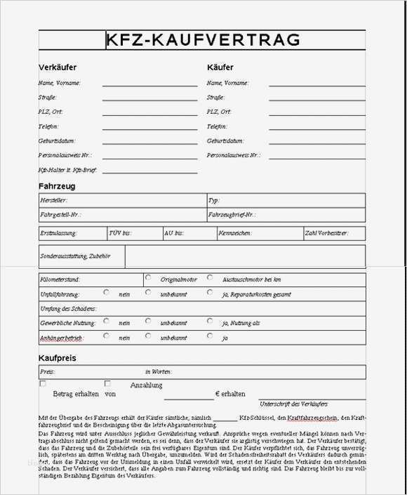 Vorlage Verkauf Auto Privat Schönste Wunderbar Fahrzeug Verkaufsvertrag Galerie Bilder Für