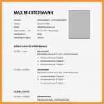 Vorlage Vermieterbescheinigung Best Of 9 Lebenslauf Vordruck Zum Ausfüllen
