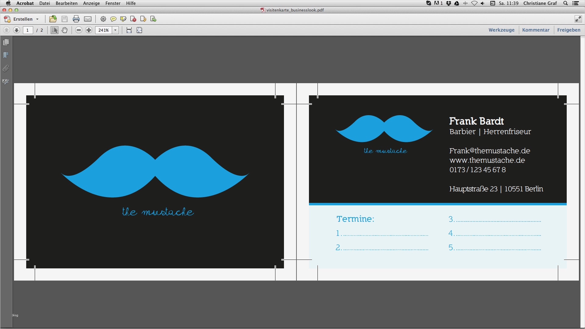 Vorlage Visitenkarte Fabelhaft Visitenkarten Selbst Gestalten Kann so Einfach Sein