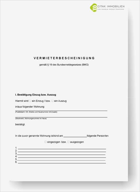 Vorlage Vollmacht Ummeldung Einwohnermeldeamt Erstaunlich Vermieterbescheinigung Muster Vorlage Download Citak