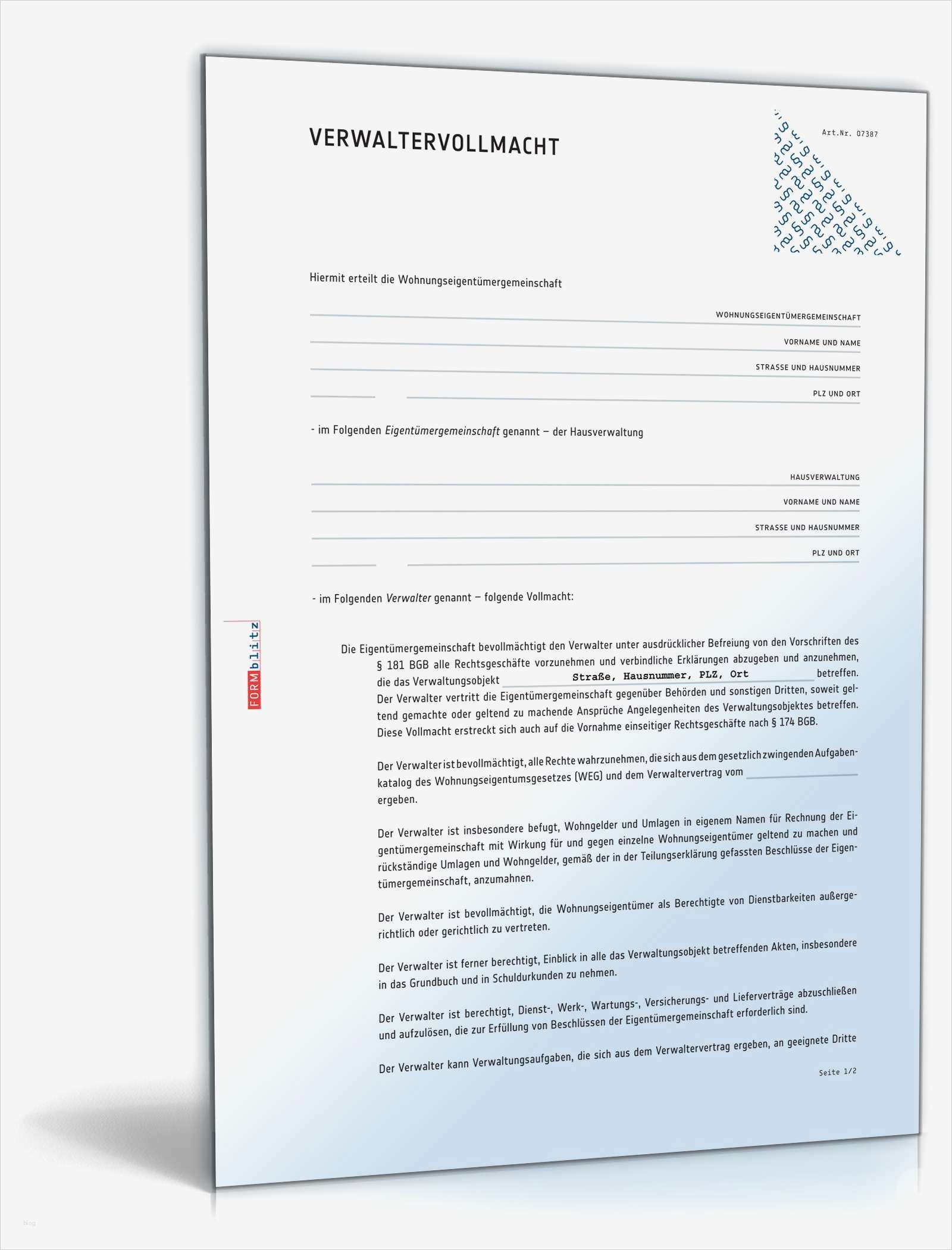 Vorlage Weihnachtsgruesse Geschäftlich Beste Verwaltervollmacht Wohnungseigentümergemeinschaft