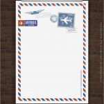 Vorlage Weihnachtskarte Bewundernswert Drucke Selbst Kostenloses Briefpapier Airmail