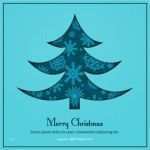 Vorlage Weihnachtskarte Erstaunlich Blaue Weihnachtskarte Vorlage Blau