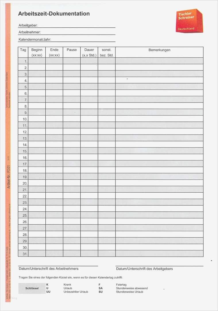 Vorlage Zur Dokumentation Der Täglichen Arbeitszeit Kostenlos Genial Arbeitszeitnachweis Mindestlohn Tischler Schreiner