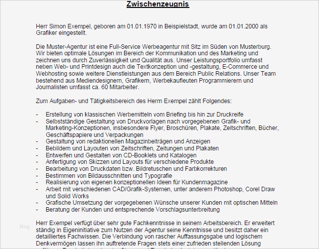 Vorlage Zwischenzeugnis Wunderbar Vorlage Als Download Gutes Zwischenzeugnis Für Einen Grafiker