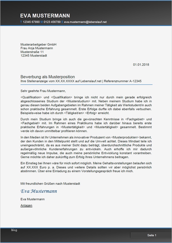 Vorlagen Bewerbung Anschreiben Beste Bewerbungsanschreiben Vorlagen & Muster Kostenlos