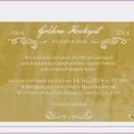 Vorlagen Einladung Goldene Hochzeit Kostenlos Wunderbar Einladungskarten Goldene Hochzeit Kostenlos Zum Ausdrucken