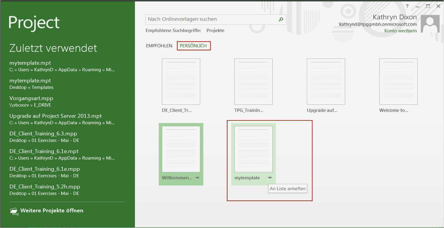 Vorlagen Erstellen Schönste Vorlagen Für Neue Projekte Erstellen In Microsoft Project