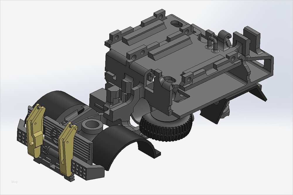 LKWs 3D Druck Frontlader Unimog Sender
