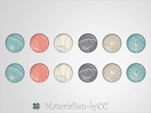 Vorlagen Für Cabochons Hübsch Pusteblume Cabochons 14mm 6 Paar