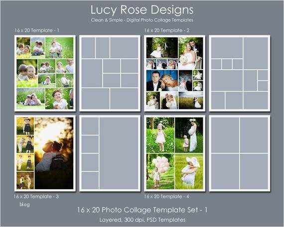 Vorlagen Für Collagen Süß Ähnliche Artikel Wie 16 X 20 Foto Collage Vorlagen Set 1