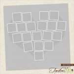 Vorlagen Für Collagen Wunderbar Herz Foto Collage Vorlage form 24 X 24 & 11 X 11 Shop