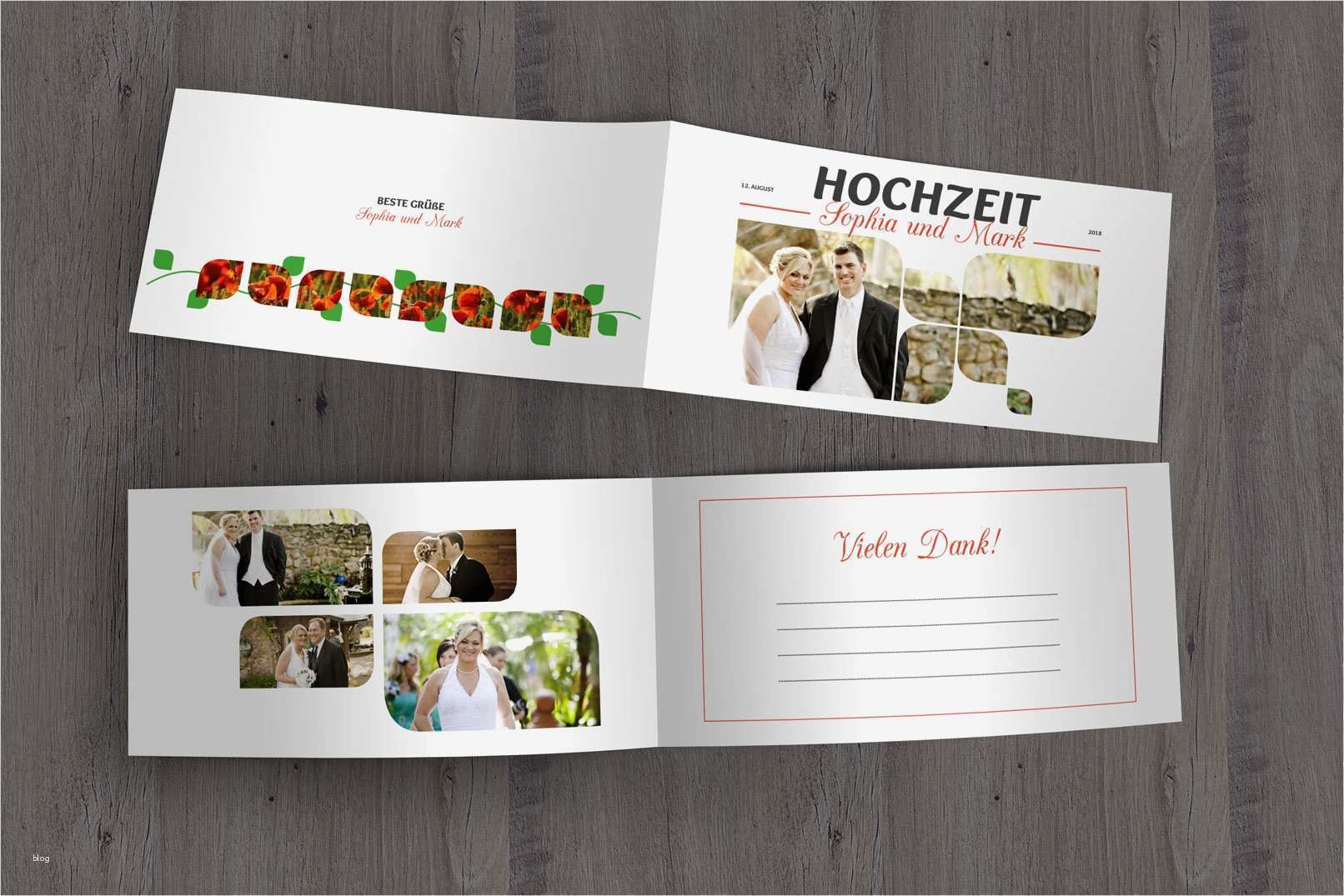 Vorlagen Für Dankeskarten Inspiration Hochzeits Dankeskarte Moderne Vorlagen