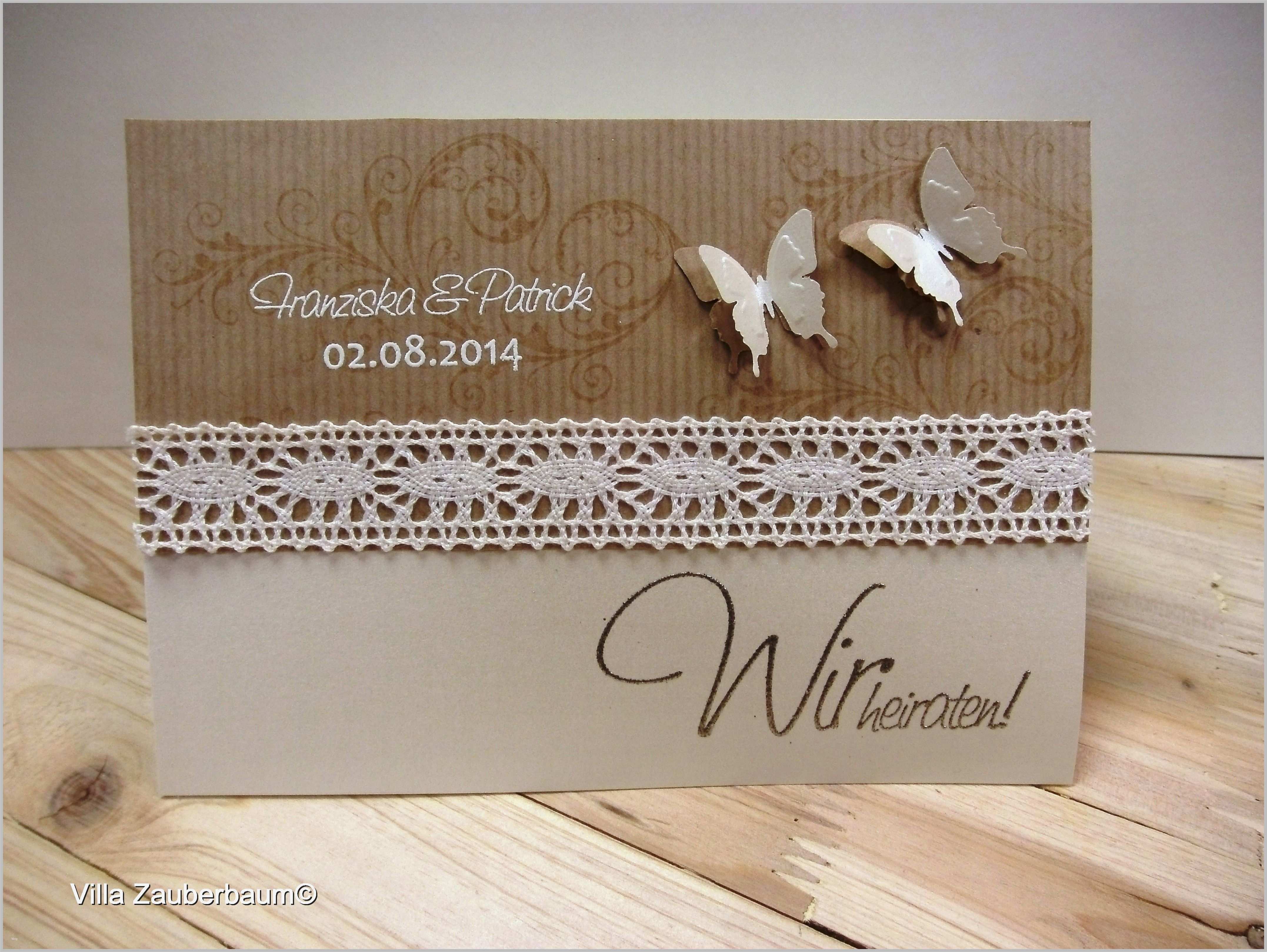 Vorlagen Für Hochzeitseinladungen Hübsch Bastelset Für Hochzeitseinladung Vintage butterfly