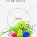 Vorlagen Für Speisekarten Inspiration Design Vorlage Für Speisekarten Deckblatt Ostermenü Din A4