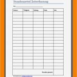 Vorlagen Für Tagesberichte Angenehm 7 Vorlage Stundenzettel