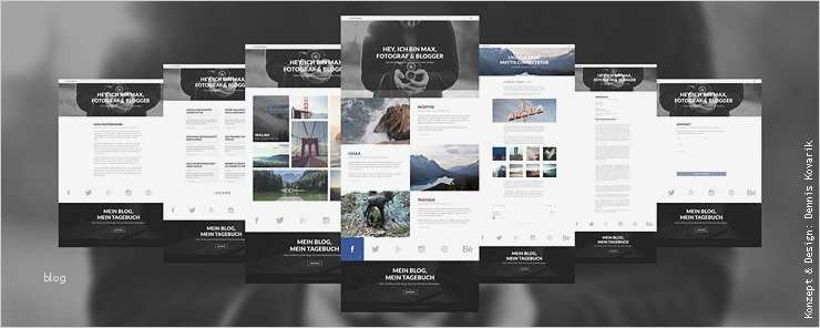 Vorlagen Für Webseiten Bewundernswert Kreative Designkonzepte Für Designer Blogger Und Bewerber