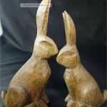 Vorlagen Holztiere Inspiration 2 Alte Handgeschnitzte Holzhasen 15 Und 13 Cm Hoch Holztiere