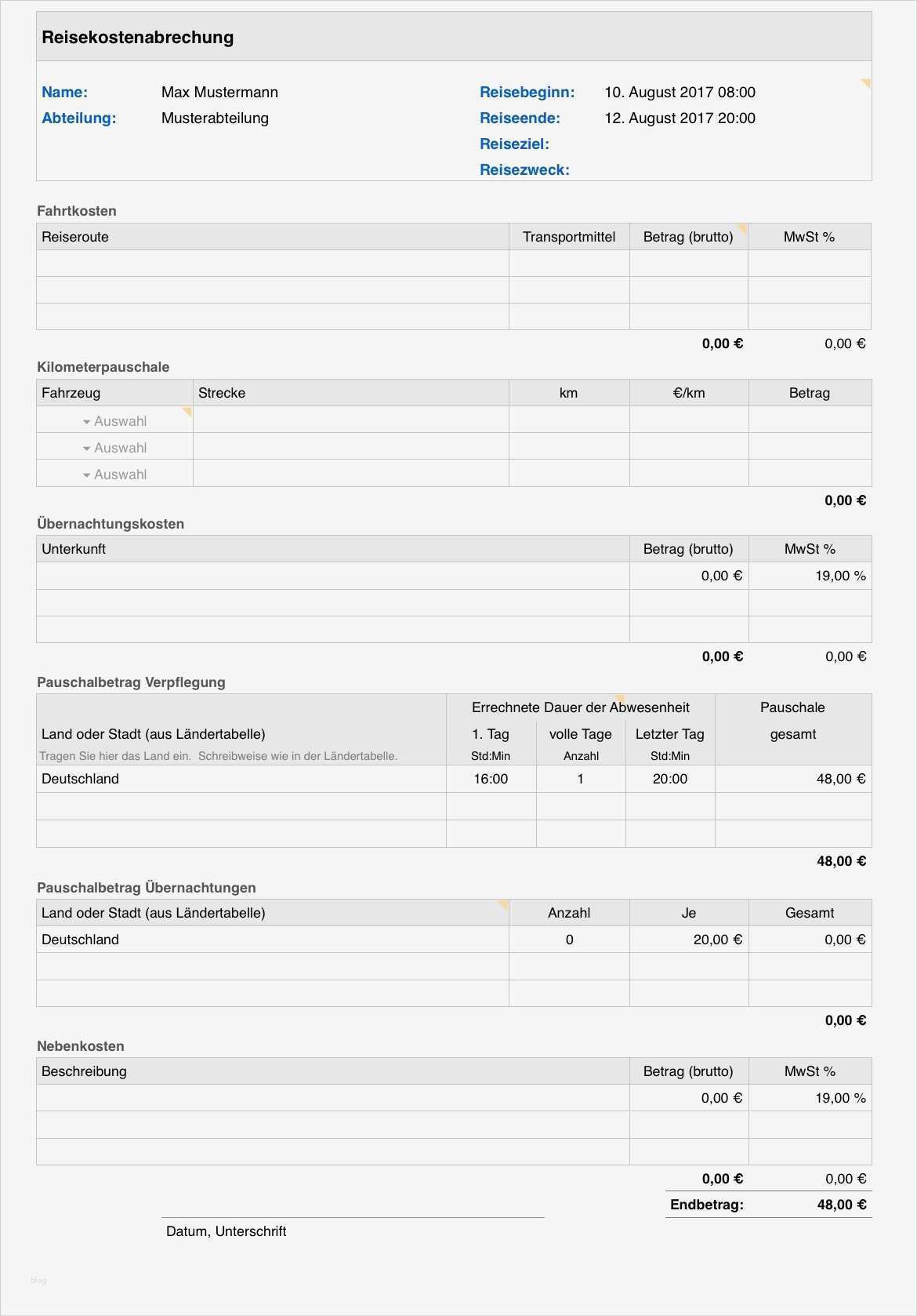 Vorlagen Reisekostenabrechnung Kostenlos Cool Numbers Vorlage Reisekostenabrechnung