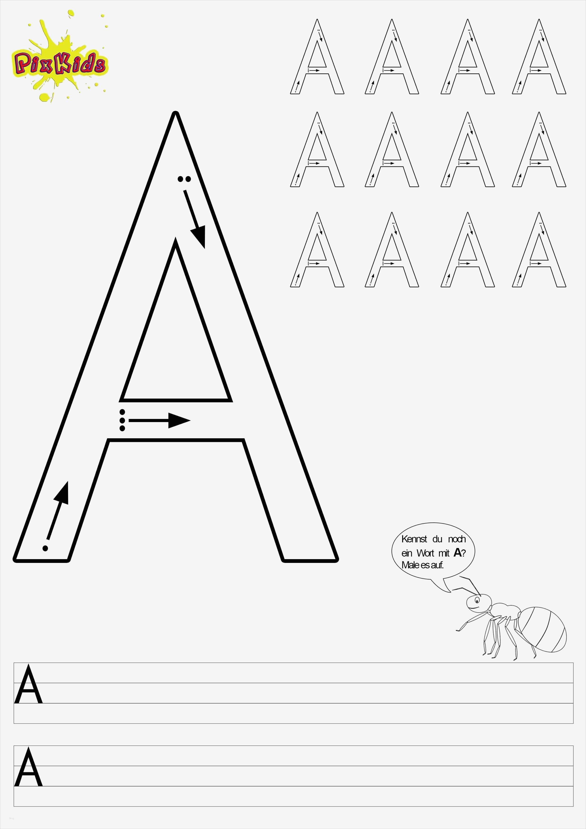 Vorlagen Vorschule Fabelhaft Buchstaben Schreiben Lernen Arbeitsblätter Buchstabe A