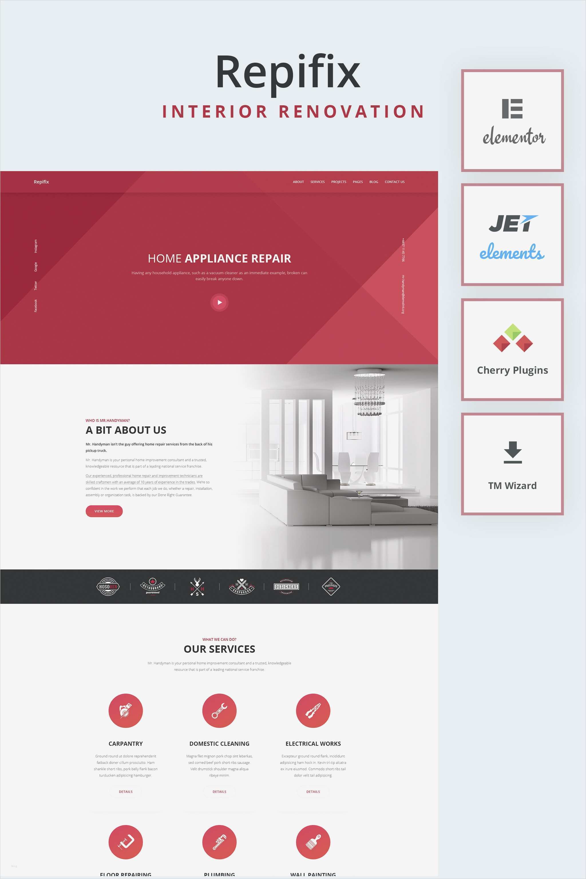 Vorlagen Wordpress Inspiration Wordpress theme Für Innenarchitektur
