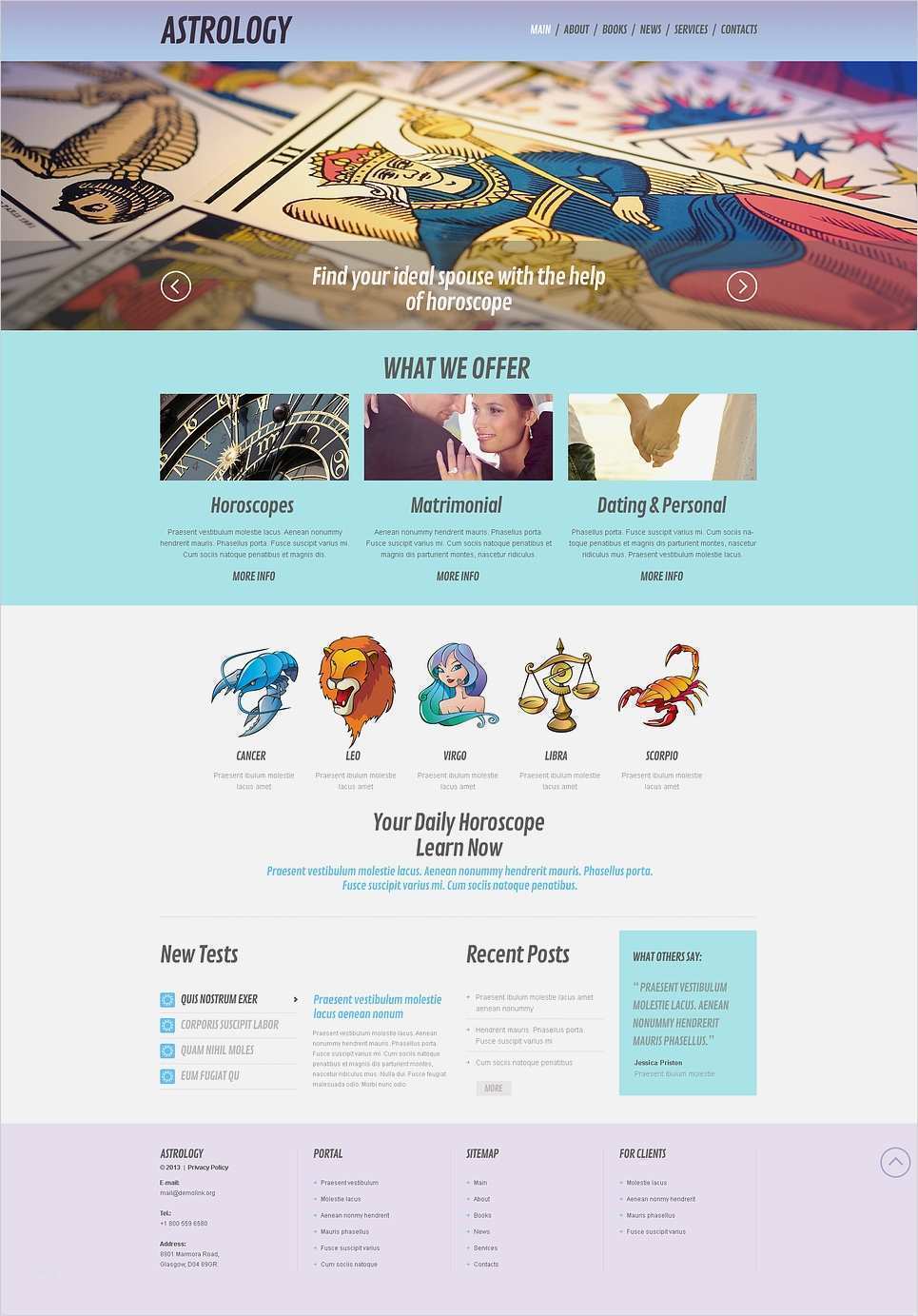 WordPress Theme für Astrologie