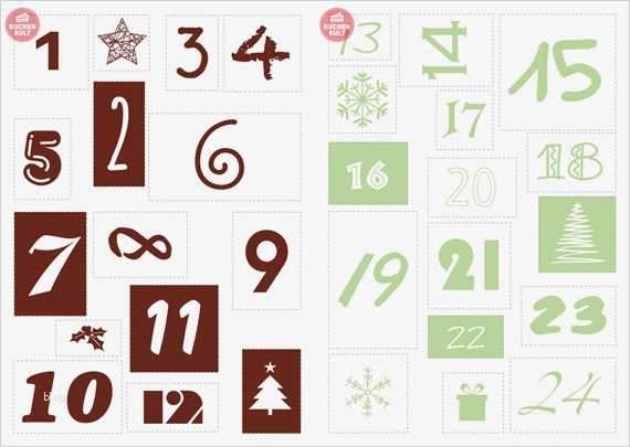 Vorlagen Zahlen Zum Ausschneiden Angenehm Adventskalender Selber Basteln Diy Adventskalender Zum