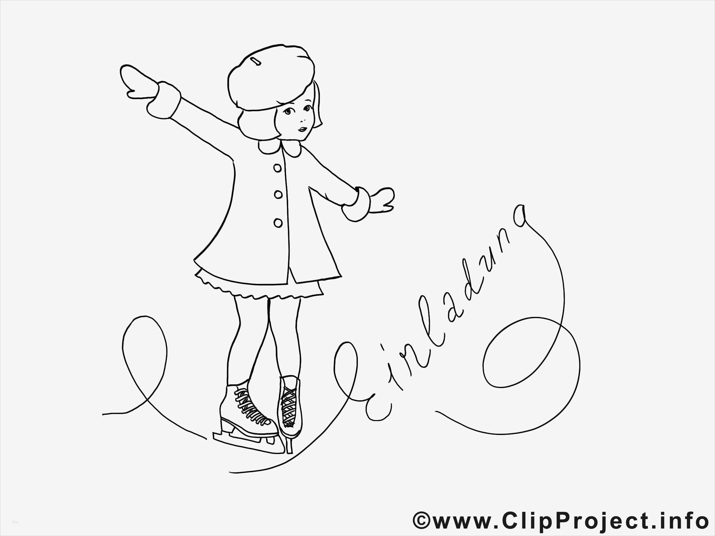 Vorlagen Zum Ausmalen Kinder Wunderbar Schlittschuhe Fahren Wintermalvorlagen