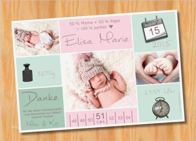 Baby & Geburtskarten Babykarten ♥ Geburtskarten