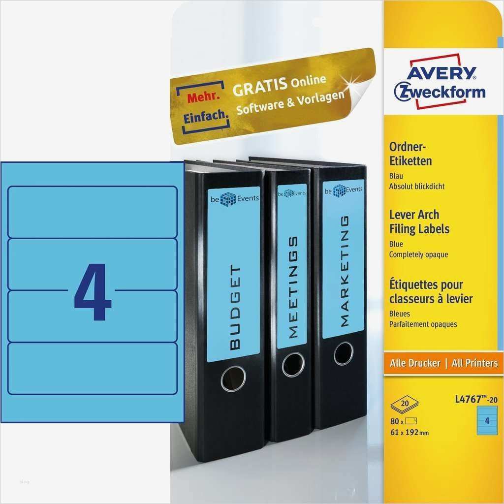 Vorlagen Zweckform Erstaunlich ordneretiketten L4767 20