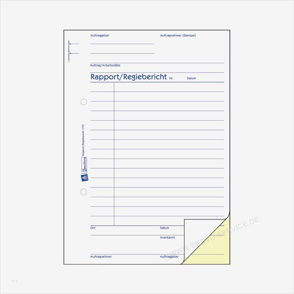 Vorlagen Zweckform Fabelhaft Avery Zweckform Rapport Regiebericht 1770 A5 2 X 40 Blatt