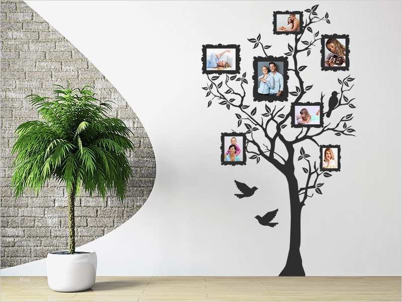 Wandmotive Selber Malen Vorlagen Erstaunlich Wandtattoo Foto Baum Mit Fotorahmen Und Vögel Wandtattoos