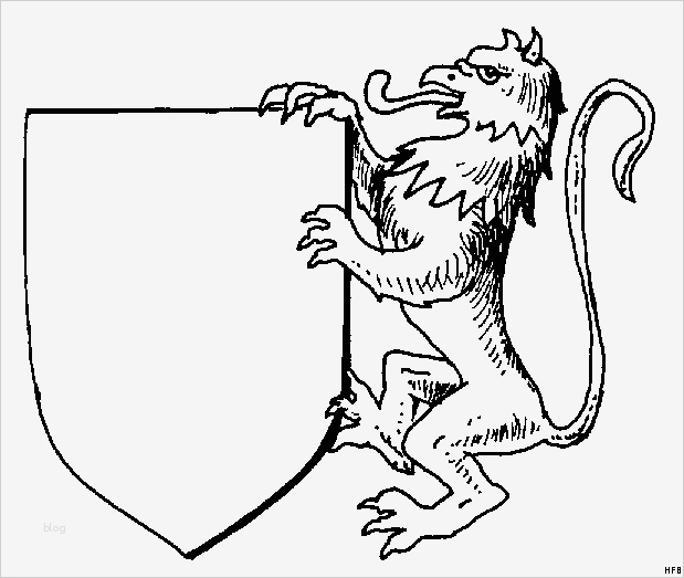 Wappen Vorlage Kostenlos Wunderbar Leeres Wappen Mit Loewe Ausmalbild & Malvorlage Phantasie