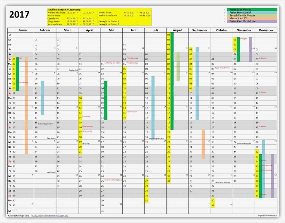 Warenwirtschaft Excel Vorlage Kostenlos Luxus Amv Jahreskalender 2017 | Vorlage Ideen