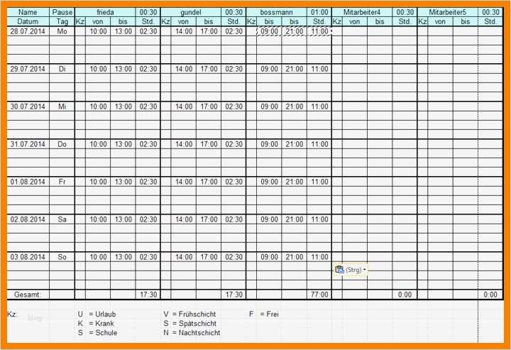 Wartungsplan Vorlage Elegant Dienstplan Vorlage Excel Schön Excel Dienstplan Vorlage