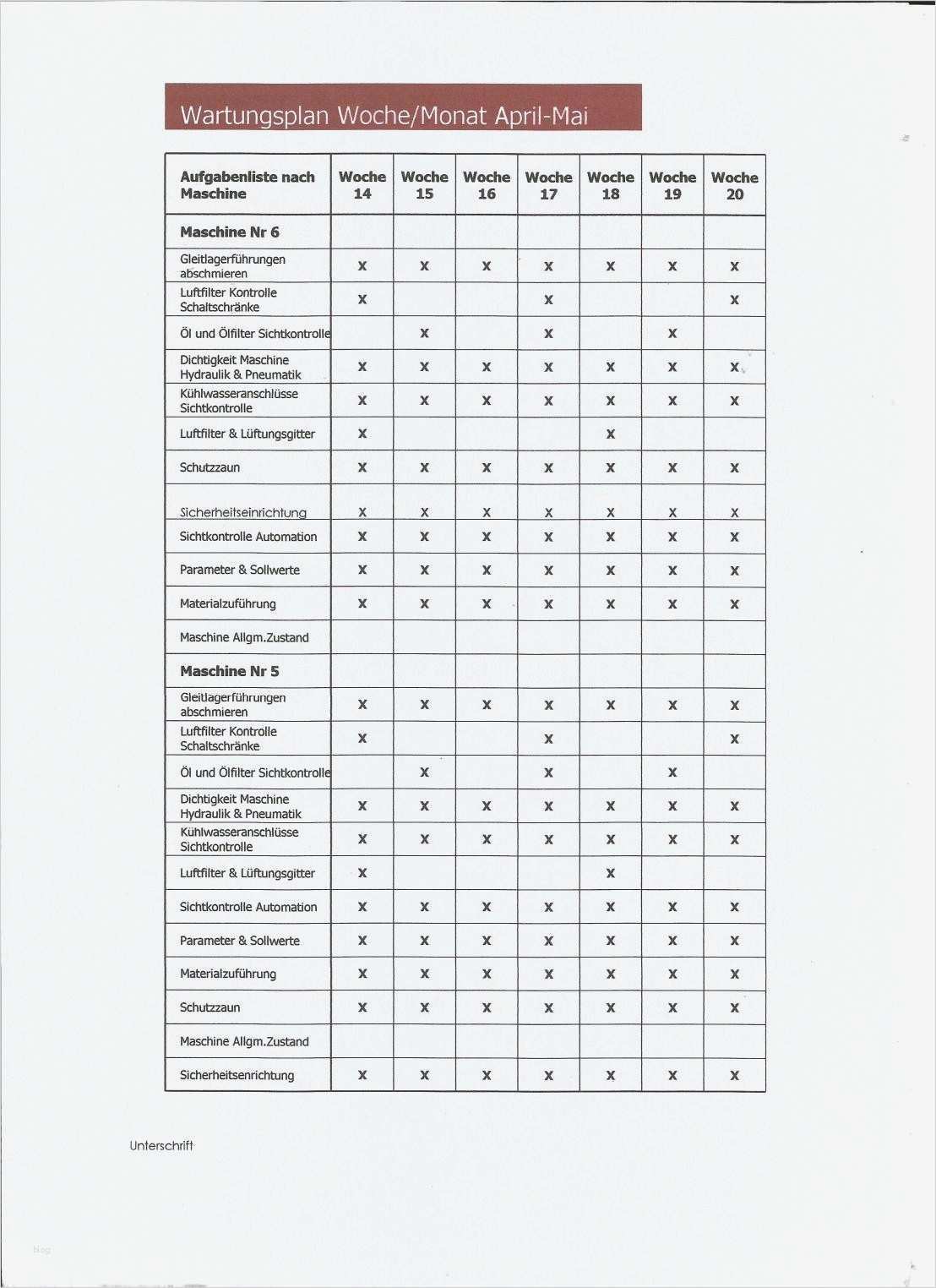 Wartungsplan Vorlage Luxus Beste Inspektionsblatt Vorlage Excel Galerie Beispiel